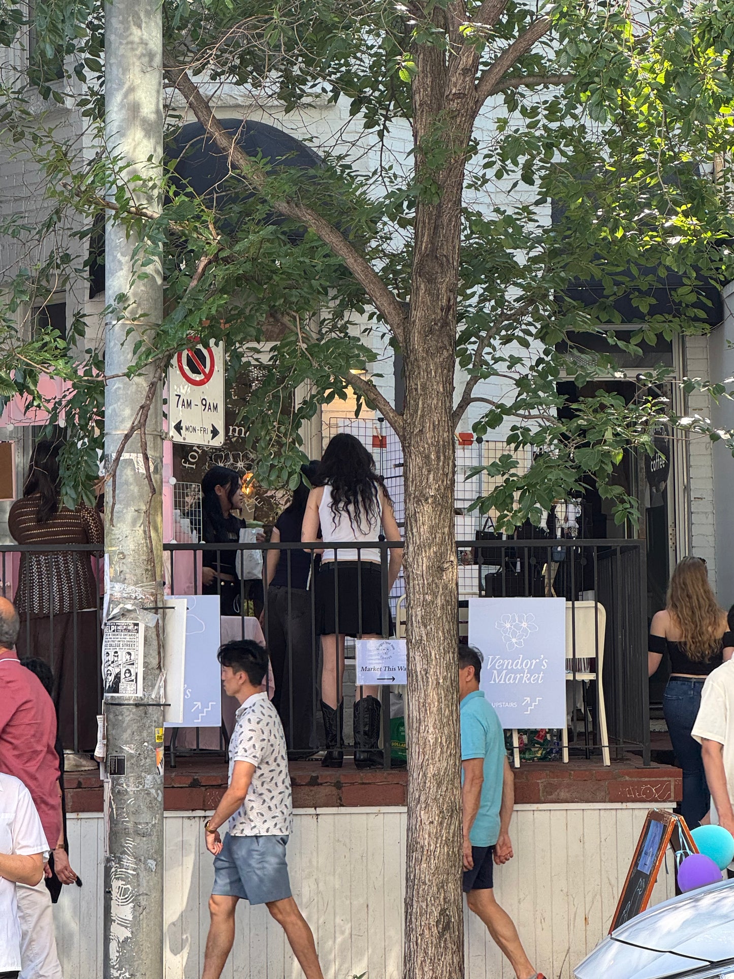 Photo of front patio from past FMN Vendor's Market