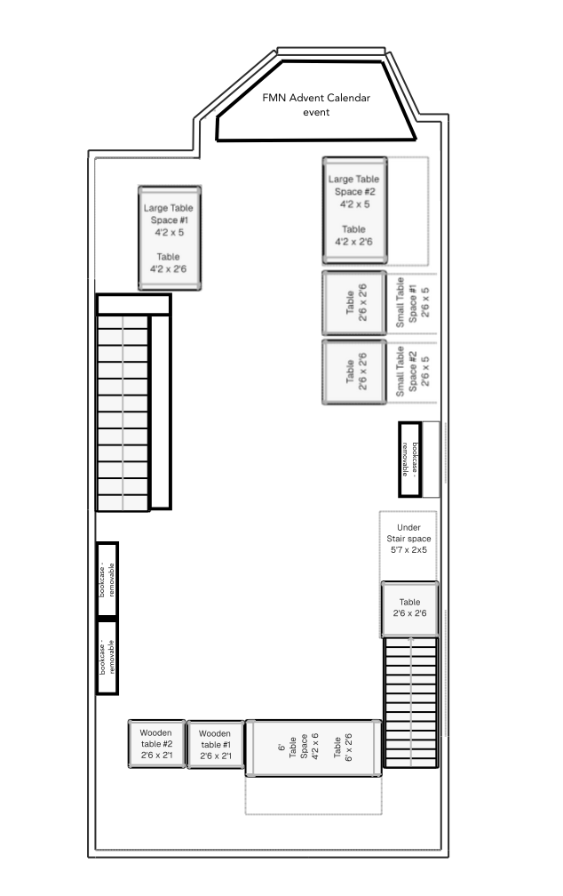 Forget Me Not Vendor's Market Tables